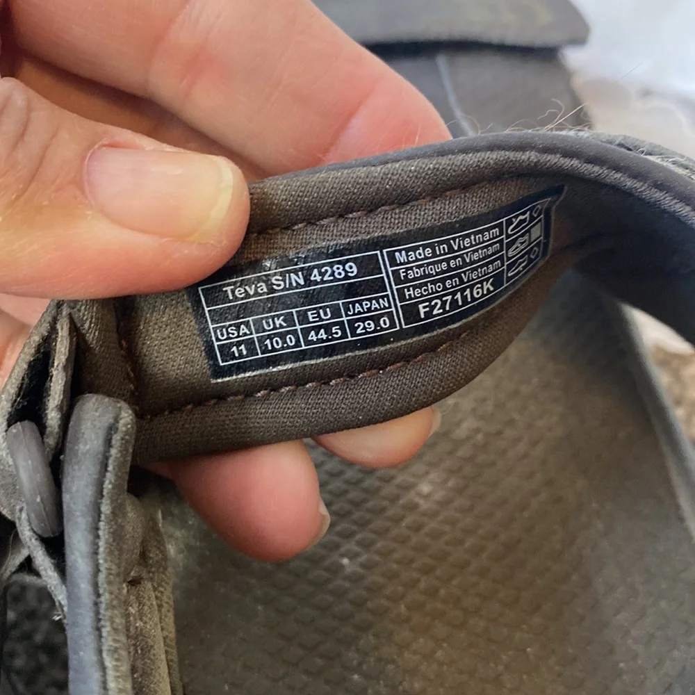 Men’s Teva Sandals Size 11